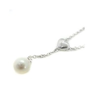 【TASAKI 田崎真珠】項鍊吊墜淡水珍珠心形圖案 SV 銀 / YO13 女士