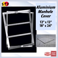 Aluminium Manhole Cover 12" x 12" / 18" x 24"