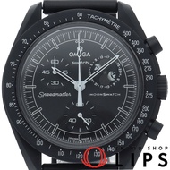 Swatch Omega x Swatch Bioceramic MoonSwatch Snoopy 月相任務 - 新月 SO33B700 男士腕錶 黑色，成色極佳，附原廠盒和保固卡 [二手]