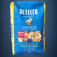 DE CECCO - gói 500g / SỐ 91 - NUI VỎ SÒ / Ý / Orecchiette Pasta