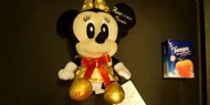 清貨特價 Disney Mickey Mouse Minnie 米奇老鼠 美妮 金色華麗造型 毛公仔