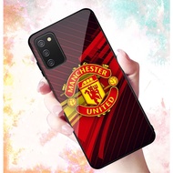 Ốp Lưng SAMSUNG GALAXY A02s A03s mặt kính cường lực cao cấp In hình Câu Lạc Bộ Bóng Đá