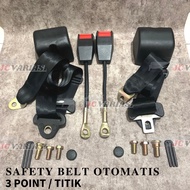 SAFETY BELT 3 POINT AUTOMATIC POINT BLACK