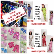 5 pcs bundle terno pajama pambahay hig quality cotton spandex wholesale
