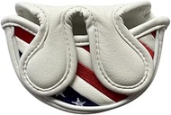 Stars & Stripes Patriotic Golf Half Mallet Putter Headcover, Center Shafted Mid Mallet Putter Head C