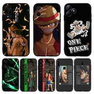 for OPPO A1 5G A98 F23 Reno 2 2Z 2F 3 4 4G Pro TPU Luxury Black Silicone Soft Case F5V Anime One Pie