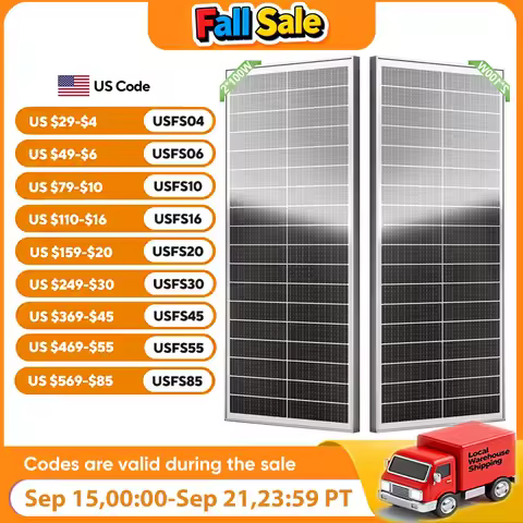 WERCHTAY 200W 12V Solar Panel 12BB Mono with Plug & Play Kit for RV Boat Roof Camping Portable Power