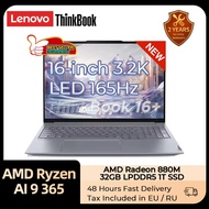 Lenovo Laptop Thinkbook 16+ 2025 Ai Ryzen Ai 9 365 Ram 32gb 1tb Ssd Amd Radeon 880m 16-inci 3.2k Led