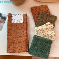 DARNELL 4 PCS Floral Cleaning Cloth, Absorbs Water Without Leaving Traces, Square Kitchen Cloth for 