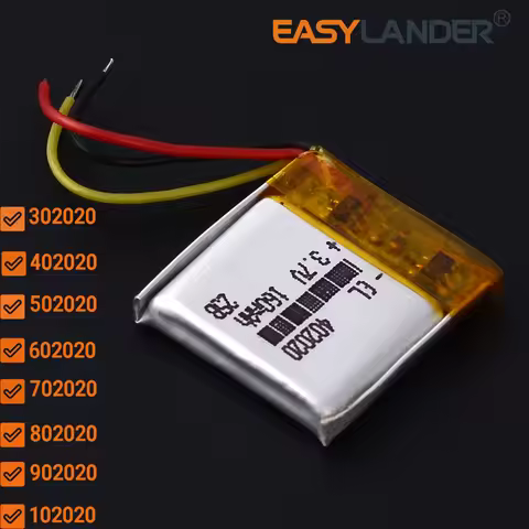 2Pcs/Lot 3Lines 3.7V 302020 402020 502020 150mAh 602020 702020 802020 902020 102020 Li-Polymer Li-io