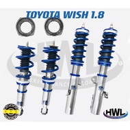 Adjustable Absorber ** TOYOTA WISH AZE10/ZNE10 HWL MT1BS Hi Low Soft Hard Sport Absorber [100% NEW] 