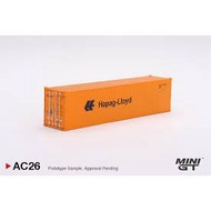 MINI GT Edisi Terhad 1/64 Mini GT Dry Container 40ft "Hapag-Lloyd" MGTAC26