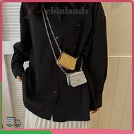 LUCKY-EBINLANDS Crossbody Bags, Simplicity Versatile Shoulder Bag, Cute Mini Chain PU Handbag Lipsti