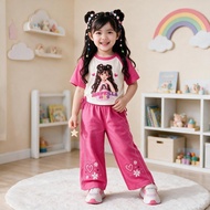 Trendy Make Up Pattern Set for Girls DrawstringTALIs, Cargo Culottes, Ages 1-10 Years