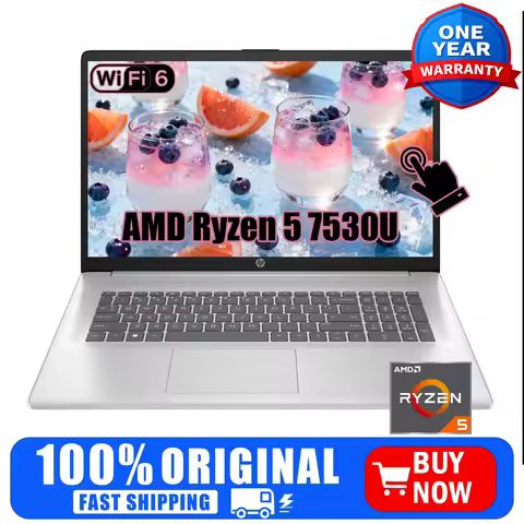 HP 17.3" Touchscreen Business Laptop, AMD Ryzen 5 7530U, 16GB DDR4 RAM, 1TB SSD, Wi-Fi 6, Windows 11