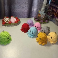 GANTUNGAN Octopus Crochet Keychain - Octopus Crochet Keychain