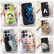 For Motorola Moto G15 Case Moto G75 XT2437-2 Cute Letters Cartoon Cover Soft TPU Phone Case For Moto