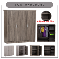 ALiST - DUBLIN Low Wardrobe / 3 Door Wardrobe / Low Clothes Cabinet / Almari Baju Rendah / Cloth Cabinet / Bedroom Kabinet / Kabinet Baju / Almari Baju 3 Pintu / Almari Bilik / 衣橱 / 衣柜