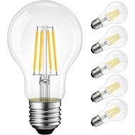 LVWIT A19 LED Vintage LED Filament Bulb E26 Base Dimmable 7W (60W Equivalent)，2700K Warm White 800 L