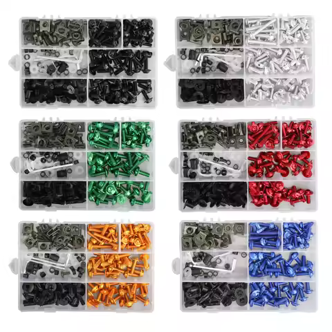 Areyourshop Complete Fairing Bolts Screws Bodywork Kit For Yamaha YZF R6 R1 R3 R25 FZ07 FZ09 For Duc