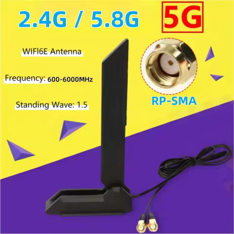WiFi 6 WiFi 7 Foldable Expansion Antenna 2.4G/5.8G Router Network Card Expansion Cable Router Wirele