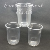 Plastic Cup 14oz 16oz Oval | U Cup @ 50pcs