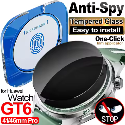 for Huawei Watch GT6 41mm 46mm Pro Anti-Spy Screen Protector for Huawei GT6 Pro 46mm Privacy Tempere