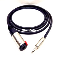 Kabel jack aux 3,5 male to jack akai stereo 6,5 female 2 meter