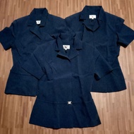 BUNDLE SET KARISSA 3 PCS. (SIZE S) WOMEN'S NAVY BLUE POLO UNIFORM (SALE)