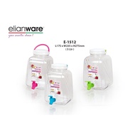 Elianware E-1512 5L BPA-Free Plastic Transparent/Clear Portable Water Dispenser Cooler Drink Jar Detergent With Tap Head