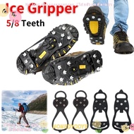 NONEDYODYE 1 Pair Shoes Crampons, Spike 5/8 Teeth Ice Gripper Spike,  Universal Anti-Slip Spike Grip