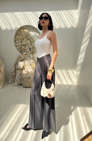 colourblockmatter - Liam  High Waist Pants กางเกงขายาวเอวสูง ขาบาน