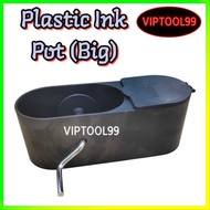 PVC INK POT / MAKTAU / PLASTIC INK POT RED / INK POT MERAH (BIG)