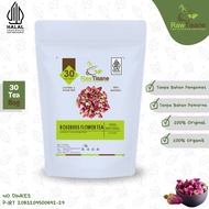 MERAH MAWAR Raw TISANE Rose Buds Flower Tea: Red Rose Bud Tea Contains 30 Tea Bags