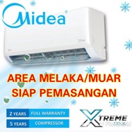 AIRCOND MIDEA 1.0HP - 2.0HP SIAP PEMASANGAN AREA MELAKA &amp; MUAR