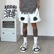 American Street Handsome Casual Basketball Shorts Men Summer Loose All-Match Running Fitness Sports 