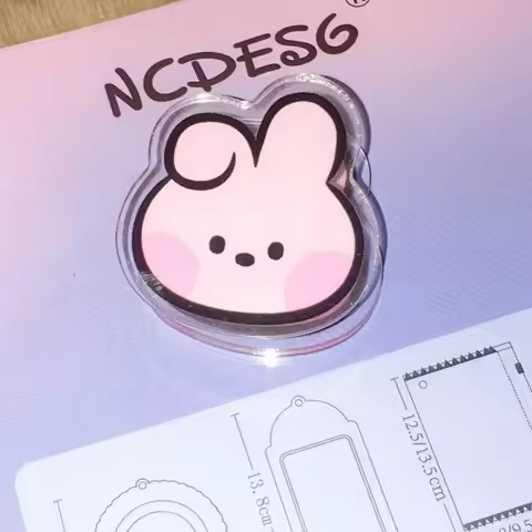 BT21 Acrylic Memo Clip Anime Cartoon Student Information Storage Clip Multi Functional Double Sided 