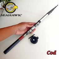 ''Terlaris" Joran Tegek Kolong Super Hard Seahawk Carbonstren 240 -450Cm Murah