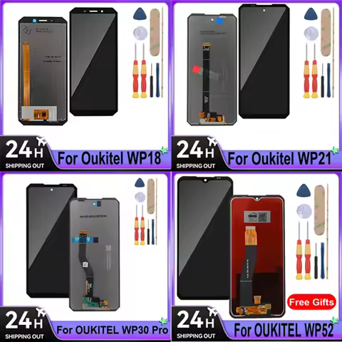 For Oukitel WP18 Pro WP21 Ultra WP30 Pro WP52 WP50 WP8 Pro LCD Display + Touch Screen Mobile Phone W