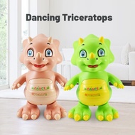 HYG ตุ๊กตาเต้นได้ ไดโนเสาร์เต้นได้ เต้นได้ มีเสียง มีไฟ หุ่นยนต์เต้น ของเล่นเด็ก หุ่นยนต์เต้นได้
