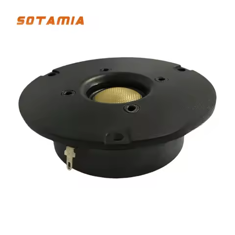 SOTAMIA 1PCS 3.5 Inch Tweeter Speaker 94MM Panel 25 Core Yellow Bullet Composite Film Home Audio Blu