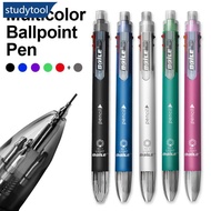 STUDYTOOL 6-in-1 Creative Multicolor Ballpoint Pen Push Type Pens Multifunction Personality Six Colo