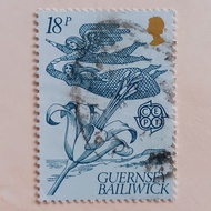 (AA) Guernsey 1981 Europa Stamp (CEPT) 1981 - Folklore - Fairies and Guernsey Lily 18 p Used