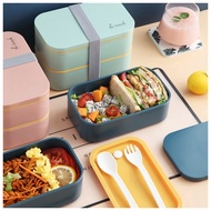 Bento Lunch Box 1.6L - BPA Free Microwave Friendly | Tupperware Level Bowl Tiffin Lunch Box