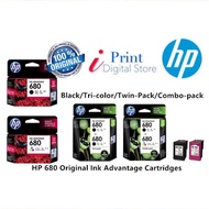 【READY STOCK)】HP 680 BLACK/COLOR/TWIN PACK/COMBO PACK INK CARTRIDGE [100% ORIGINAL]