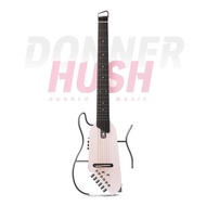 Donner HUSH I Silent Acoustic Travel Guitar for Quiet Practice Give Beginner Headless Mute Electric 