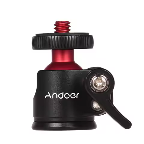 Ball Head Camera Mount Andoer Mini Tripod Ball Head 360 Degree Swivel for DSLR Camera