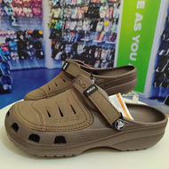 Crocs Mens Yukon Clog Half leather Outdoor Beach Recreation Beach Sandals