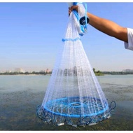 Jala Ikan Udang Pro Cast Net Fishing Throw Stock- Fish Net Fishing Net