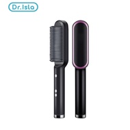 ha808 2 in 1 catok sisir pelurus rambut hair straightener curter - ha808-black